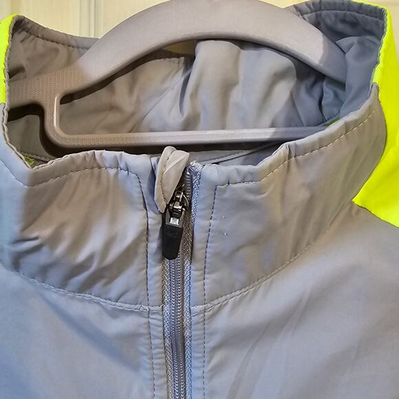 Nike Full Zip Running Windbreaker Jacket Colorblock Reflective Lightweight XL - Picture 7 of 13